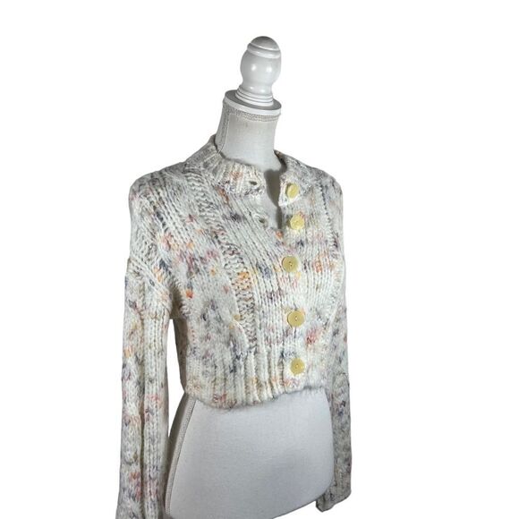 Urban Outfitters Cameron Confetti Cable Knit Crop Cardigan - Picture 11 of 13